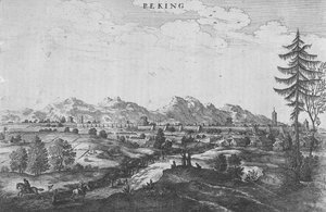Peking, Jan Nieuhof „Kínai nagykövetség” című művéből készült illusztráció, 1665-ben jelent meg